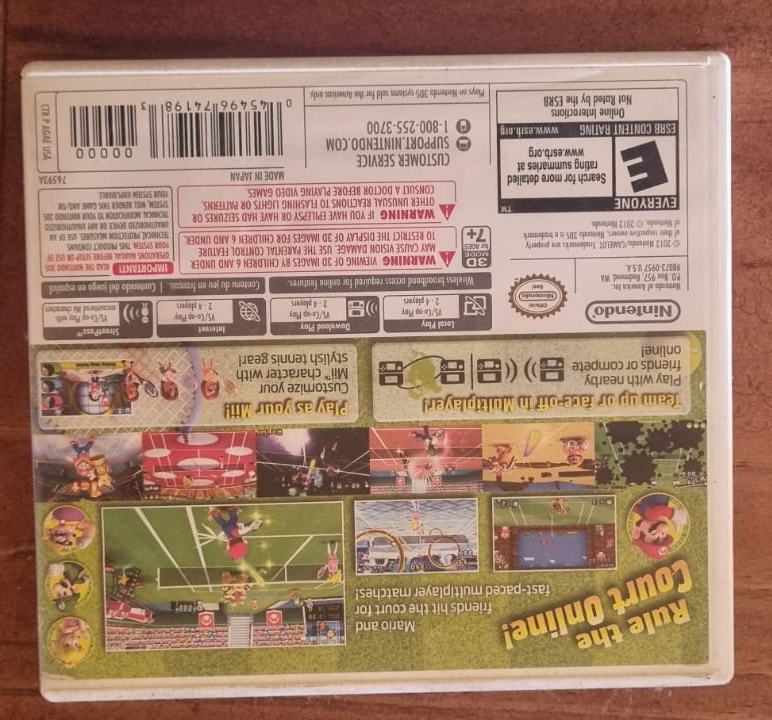 Mario Tennis Open (Nintendo 3DS) - Completo en caja